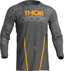 THOR Pulse Mono Jersey - Gray/Yellow - Small - Part Number 2910-7103