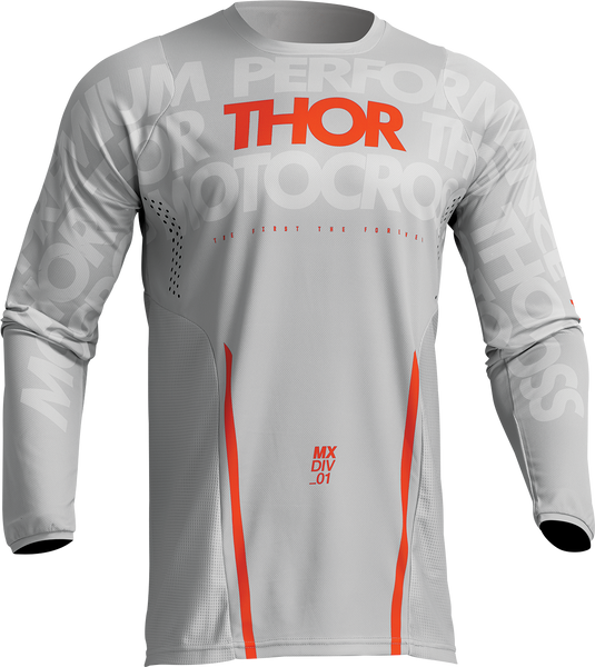 THOR Pulse Mono Jersey - Gray/Orange - Large 2910-7111