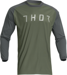 THOR Terrain Jersey - Army/Charcoal - 3XL - Part Number 2910-7171