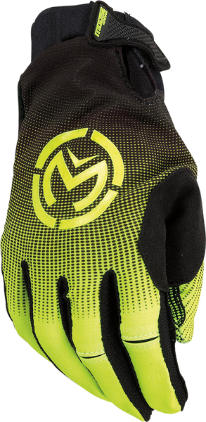 MOOSE RACING SX1* Gloves - Hi-Vis Yellow/Black - Large 3330-7335