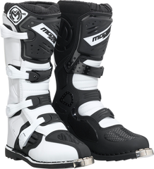 MOOSE RACING Qualifier Boots - Black/White - Size 15 - Part #3410-2607