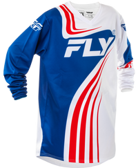 FLY RACING Youth F 16 Jersey Red/White/Blue 378-222YM