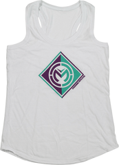 MOOSE RACING Women's Insignia Tank - White - Large 3031-4164