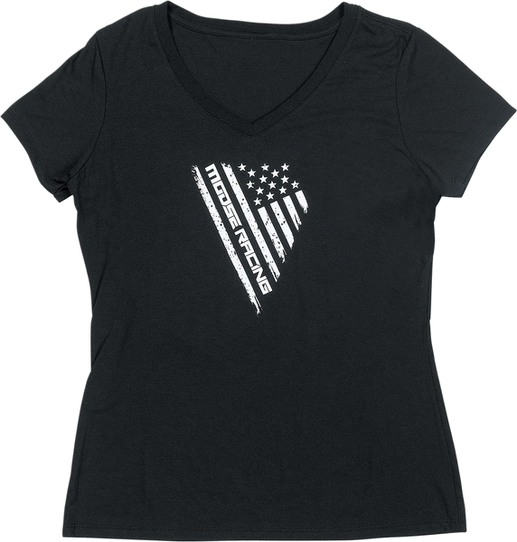 MOOSE RACING Women's Salute T-Shirt - Black - Small 3031-4166