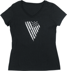 MOOSE RACING Women's Salute T-Shirt - Black - Small 3031-4166