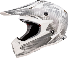 MOOSE RACING Youth F.I. Helmet - Agroid Camo - MIPS? - Gray/White - Small 0111-1529