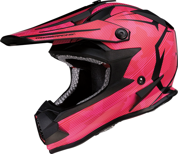 MOOSE RACING Youth F.I. Helmet - Agroid Camo - MIPS? - Pink/Red - Medium - 0111-1527