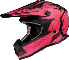 MOOSE RACING Youth F.I. Helmet - Agroid Camo - MIPS? - Pink/Red - Medium - 0111-1527