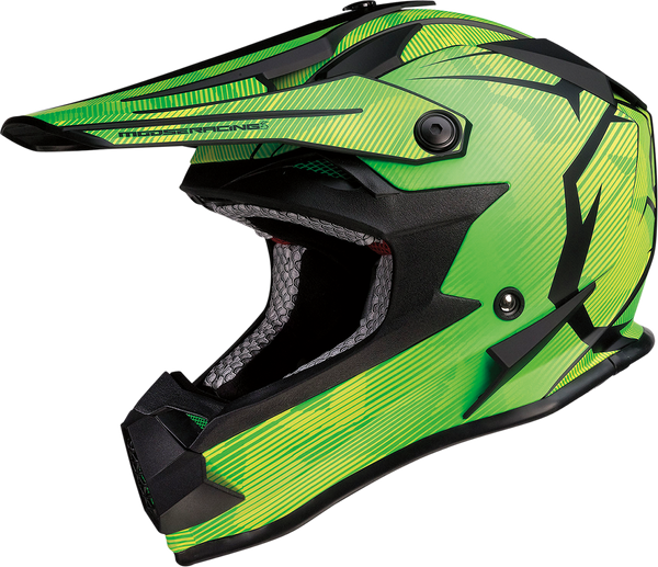 MOOSE RACING Youth F.I. Helmet - Agroid Camo - MIPS? - Yellow/Green - Medium 0111-1524