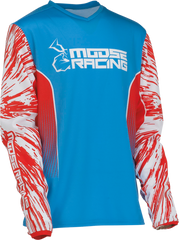 MOOSE RACING Youth Agroid Jersey - Red/White/Blue - Medium 2912-2263