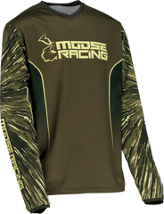 MOOSE RACING Youth Agroid Jersey - Olive/Tan - Large 2912-2279