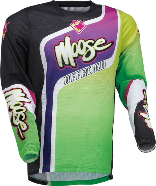 MOOSE RACING Sahara* Jersey - Purple/Green - Medium - Part Number 2910-7229