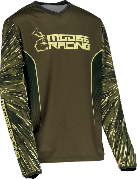 MOOSE RACING Youth Agroid Jersey - Olive/Tan - Part Number 2912-2277