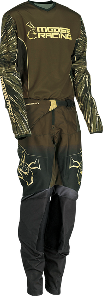 MOOSE RACING Youth Agroid Jersey - Olive/Tan - XL 2912-2280