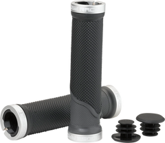 MOOSE RACING PRO-627EP Mountain Bike Lock-On Grips - Black/Gray - 130 mm