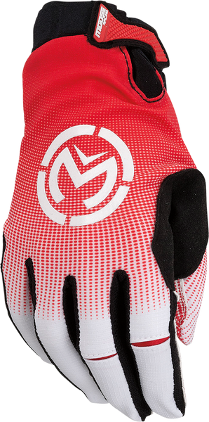 MOOSE RACING SX1* Gloves - Red/White - Large - Part 3330-7323