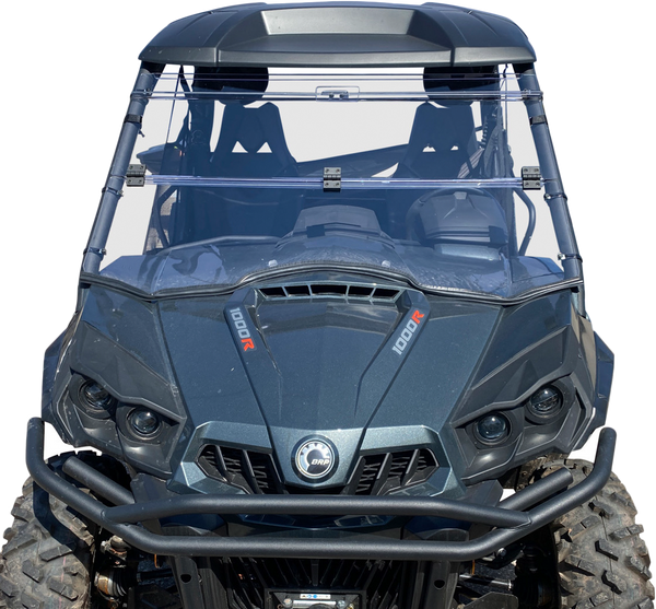 OPEN TRAIL Folding Windshield V000269-12200T for Enhanced Airflow and Visibility