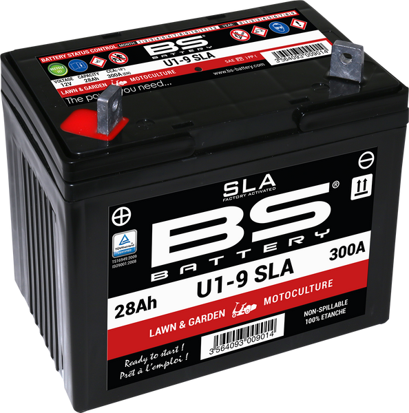 BS BATTERY U1-9 300901 AGM Battery - Maintenance Free & Eco-Friendly