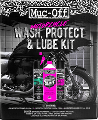 MUC-OFF USA Motorcycle Wash, Protect & Lube Kit 20095US