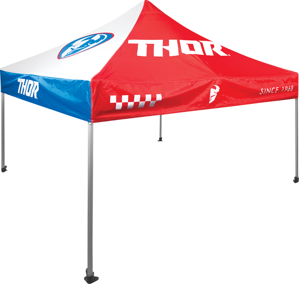 THOR Collapsible Canopy - 10'x10' - Red/White/Blue - Part 4030-0066