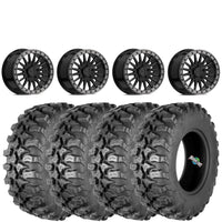 VALOR OFFROAD V06 BEADLOCKS GLOSS BLACK ON QUADBOSS QBT889