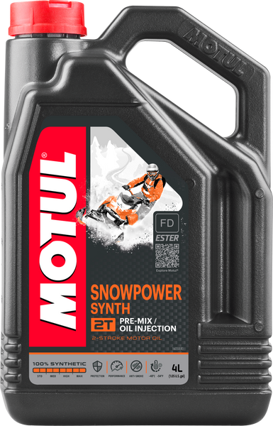 MOTUL 108210 Snowpower 2t Synthetic Engine Oil - 4 Liters