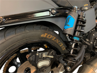 Legend Suspension Revo ARC Piggyback Shocks for Harley Davidson Dyna 1999-2017, 13-Inch, Black - Part Number 1310-1890