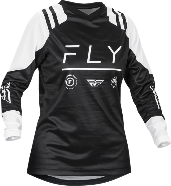 FLY RACING Women's F 16 Jersey Black/White 2X - Performance Athletic Wear