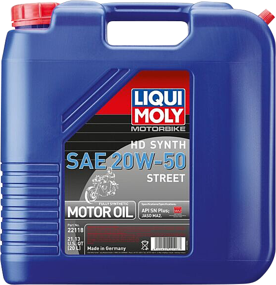 LIQUI MOLY H-D? Synthetic 4T Street Oil - 20W-50 - 20 Liter - Part 22118