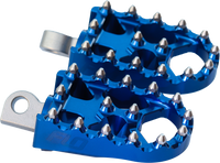 Moto Style Footpeg Set Blue 2"X 3.125"
