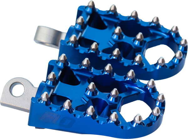 Moto Style Footpeg Set Blue 2"X 3.125"