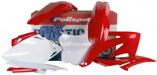 POLISPORT Plastic Body Kit Red/White - Part Number 90175