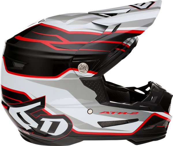 6D HELMETS ATR-2 Helmet - Phase - White/Red - XS - Part #12-2834