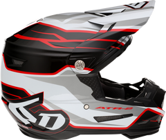 6D HELMETS ATR-2 Helmet - Phase - White/Red - Large - Part Number 12-2837