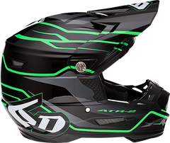 6D HELMETS ATR-2 Helmet - Phase - Black/Green - Part Number 12-2844