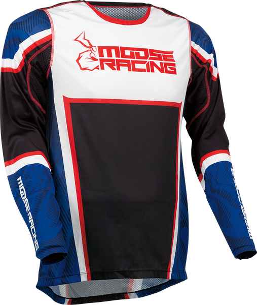 MOOSE RACING Agroid Jersey - Red/White/Blue/Black - Large - Part 2910-7404