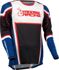 MOOSE RACING Agroid Jersey - Red/White/Blue/Black - Large - Part 2910-7404