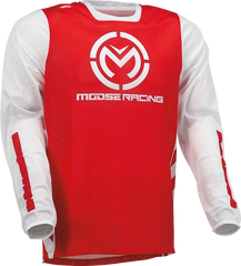 MOOSE RACING Sahara Jersey - Red/White - Medium 2910-7427