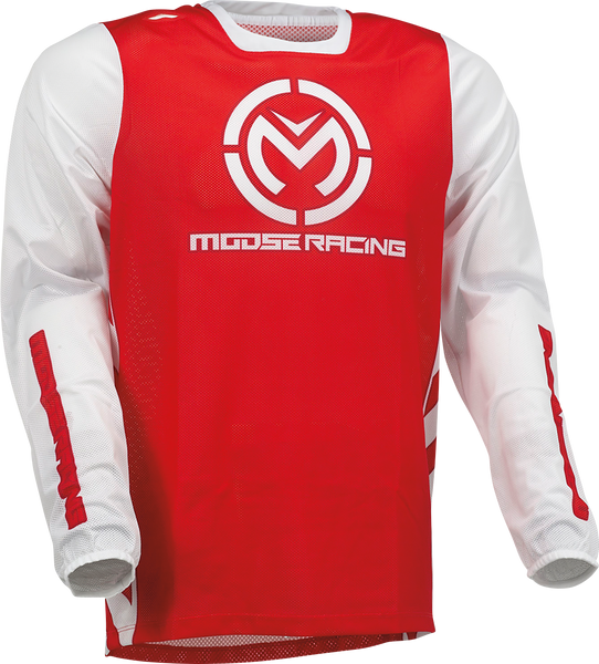 MOOSE RACING Sahara Jersey - Red/White - Large - 2910-7428