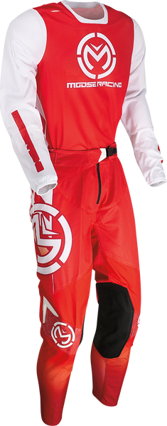 MOOSE RACING Sahara Pants - Red/White - US 42 - Part Number 2901-10722