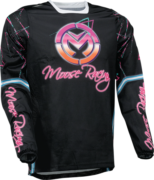 MOOSE RACING Sahara Jersey - Pink/Black - Large 2910-7452