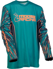 MOOSE RACING Youth Agroid Vented Jersey - Blue/Orange - XS (Part No. 2912-2329)