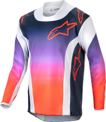 ALPINESTARS Youth Racer Jersey - Light Grey/Hot Orange/Black (Part Number: 3778224-924-S)