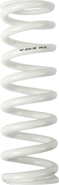 MOOSE RACING Shock Spring - 47 mm OD - 50 n/mm - White 1312-0950