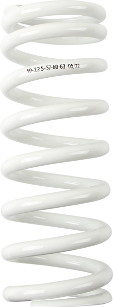 MOOSE RACING Shock Spring - 59 mm OD - 57/60/63 n/mm - White - Part Number 1312-1014