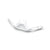 100% Racecraft 2 Nose Guard in White - Part Number 59117-00002