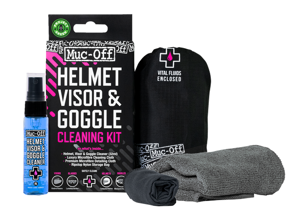 MUC-OFF USA Visor, Lens & Goggle Cleaning Kit 20802 - Premium Cleaning Solution