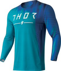 THOR Prime Freeze Jersey - Aqua/Navy - 2XL (Part Number: 2910-7460)