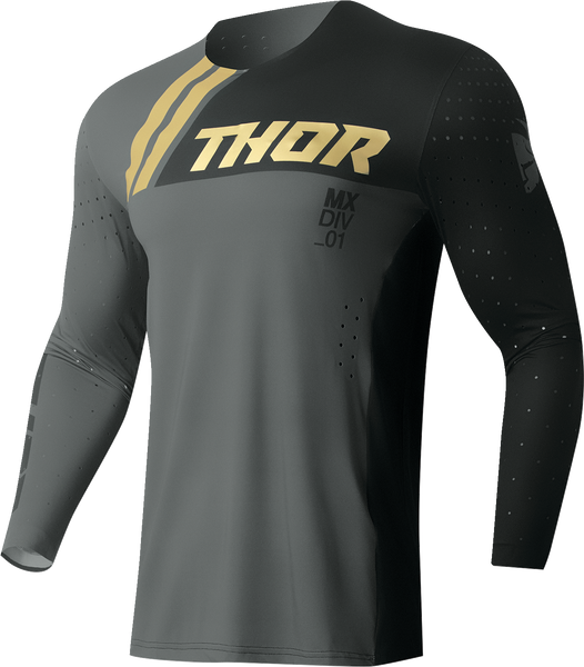 THOR Prime Drive Jersey - Black/Gray - Small - Part No. 2910-7466