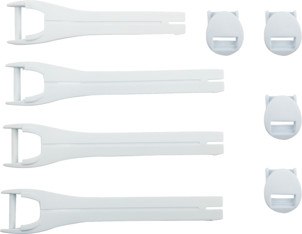 MOOSE RACING Qualifier Boot Strap Kit - White - Size 7-9 - Part Number 3430-1012